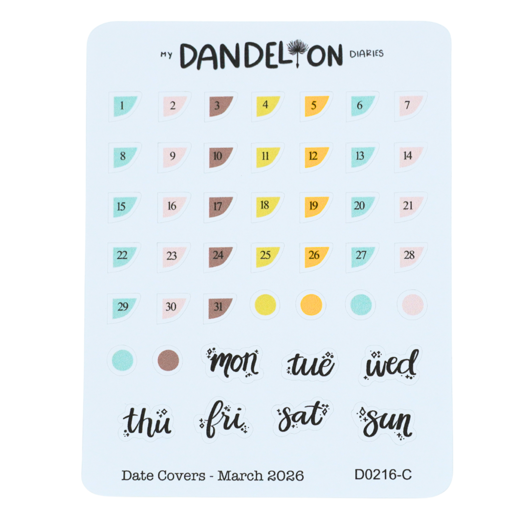 Date Covers - 2026 Collection