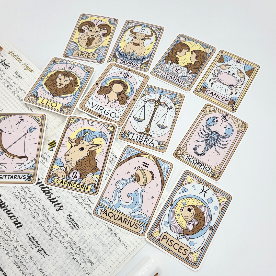 Zodiac Tarot Card Die Cuts