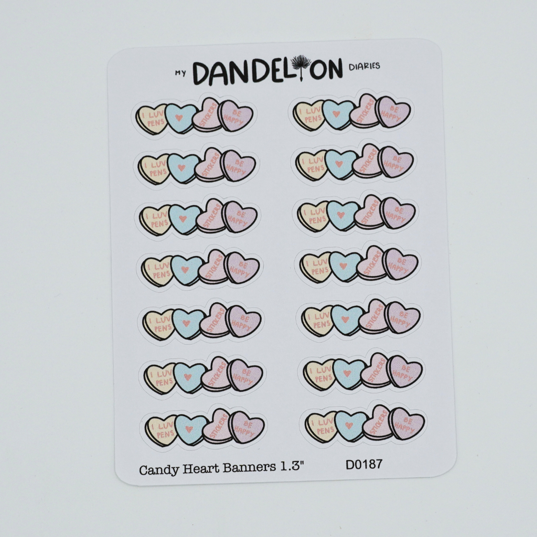 Candy Heart Headers