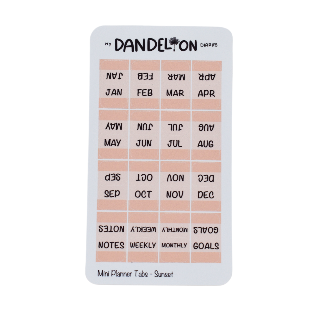 Mini Planner Tabs