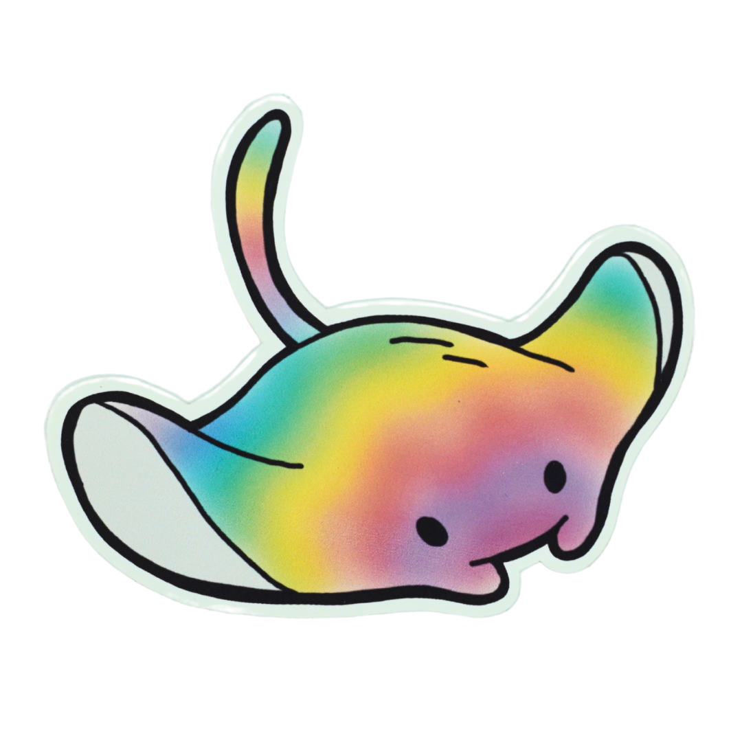 Rainbow Ray Die Cut Vinyl Sticker