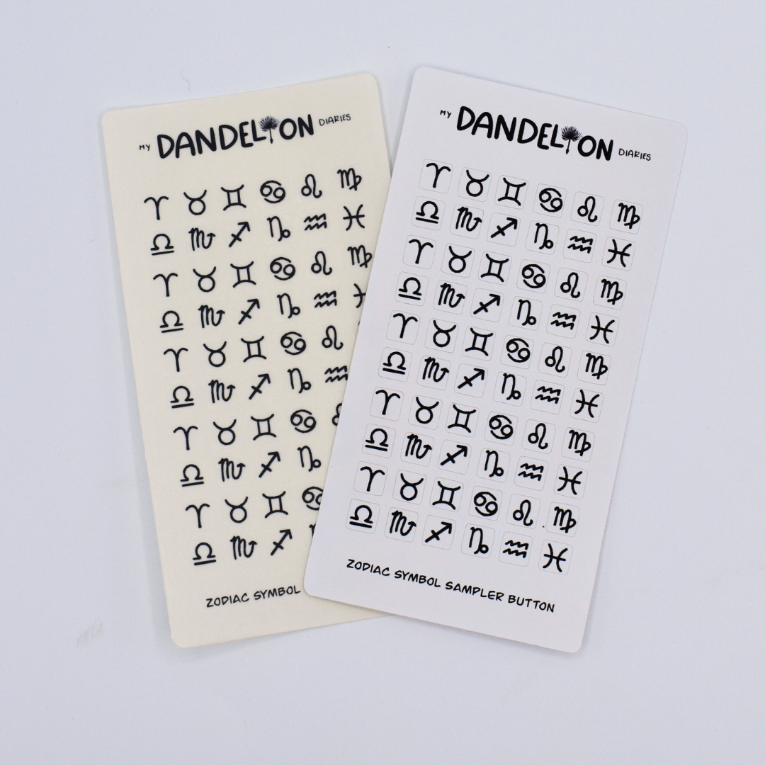 Zodiac Symbol Buttons