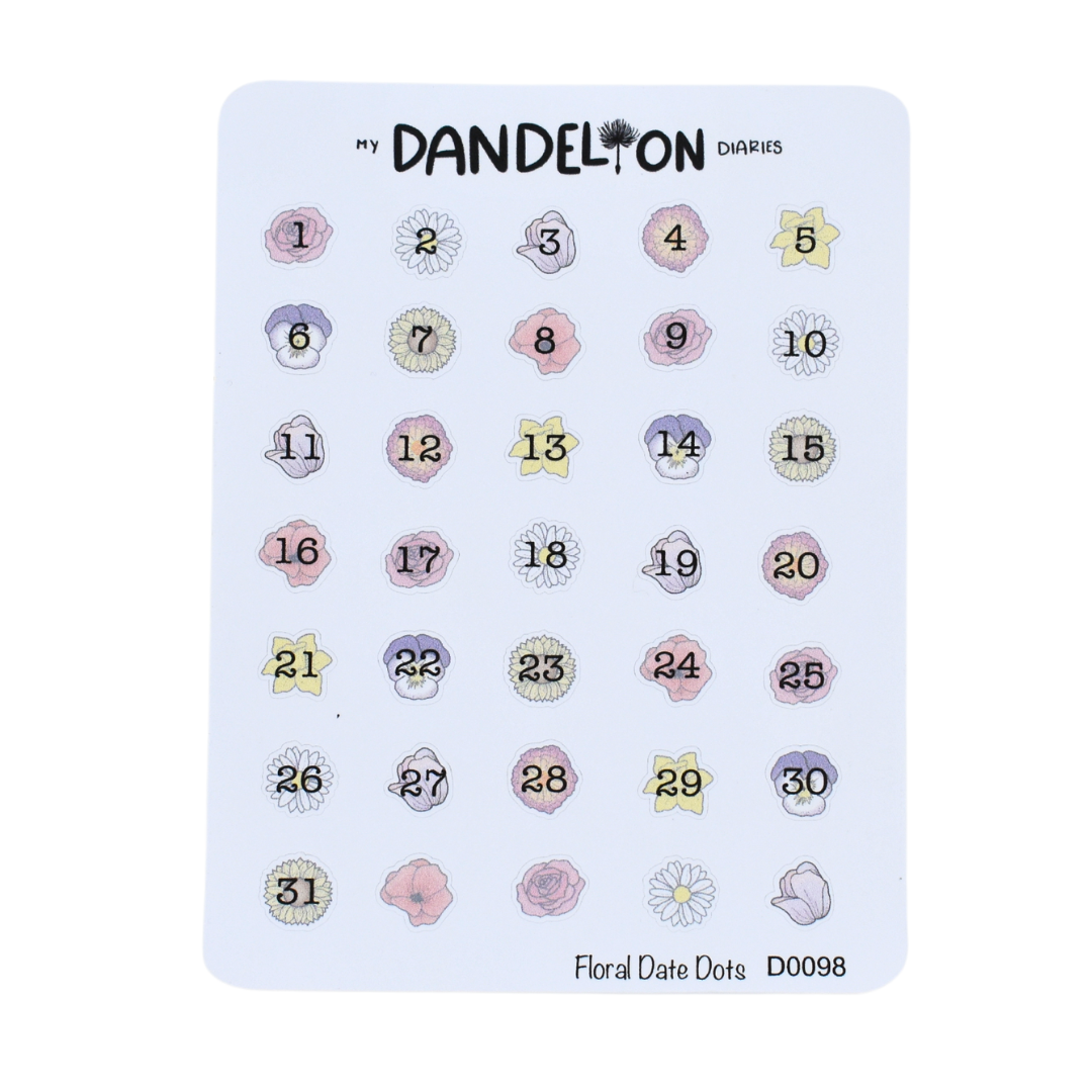 Flower Date Dots