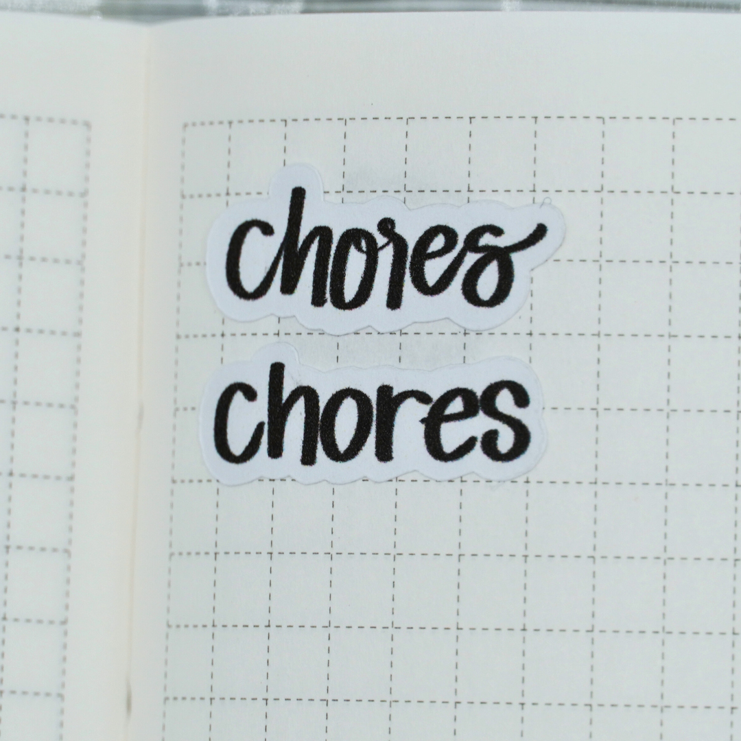 Chores - Handlettering