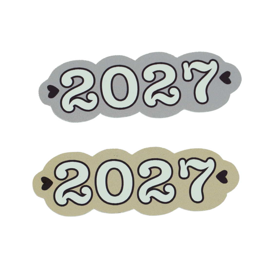 2027 Neutral Die Cut Sticker