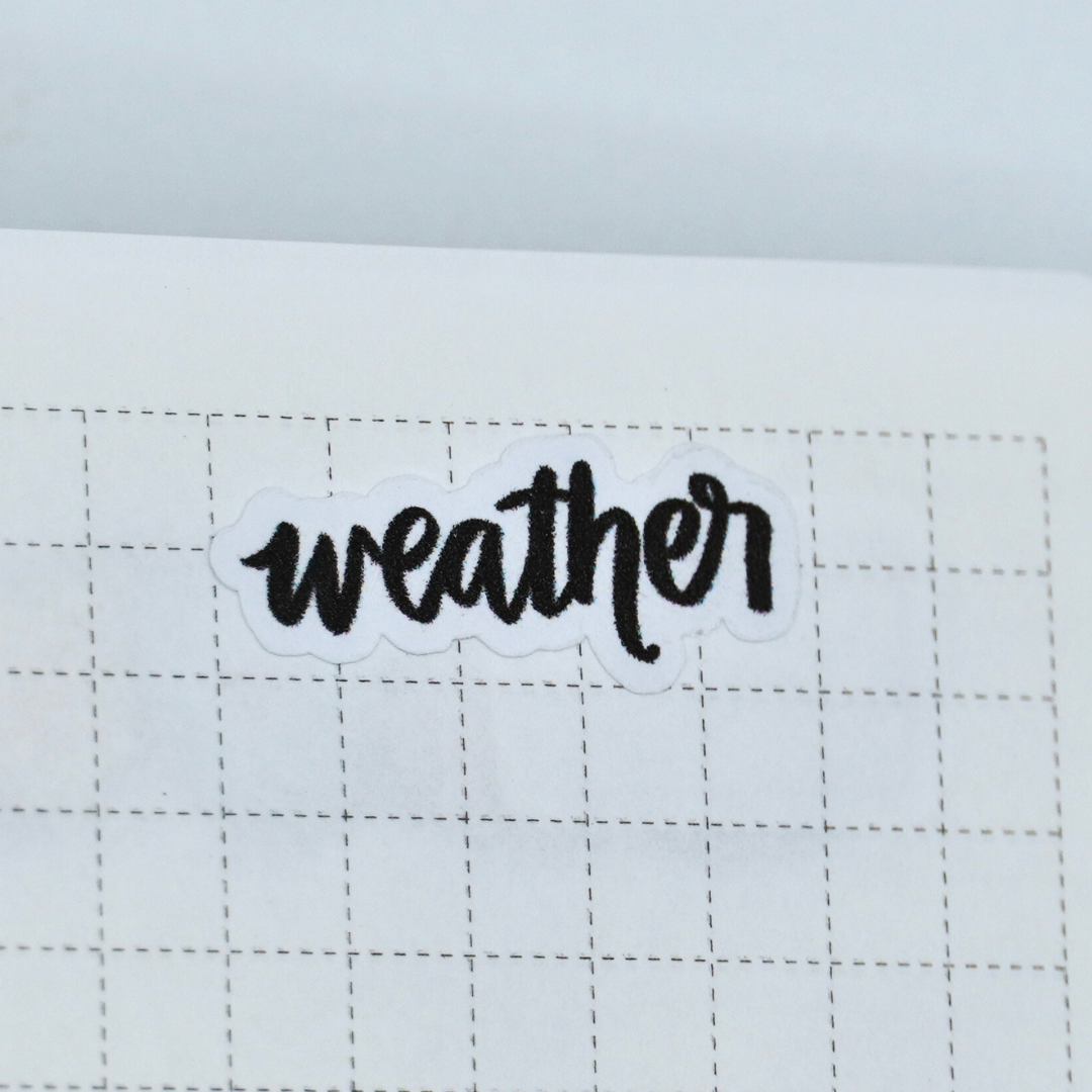 Weather - Handlettering