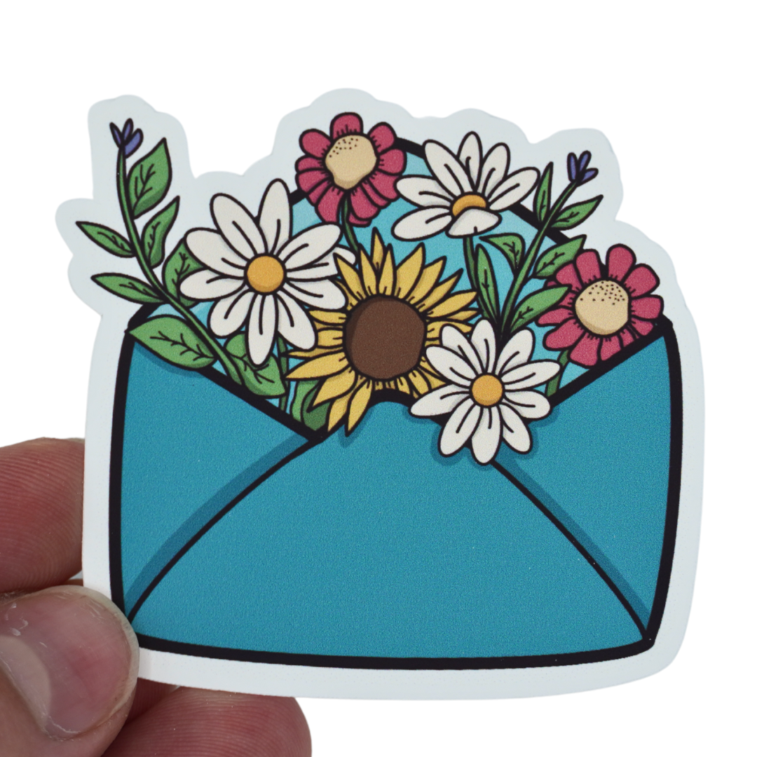 Floral Happy Mail Die Cut