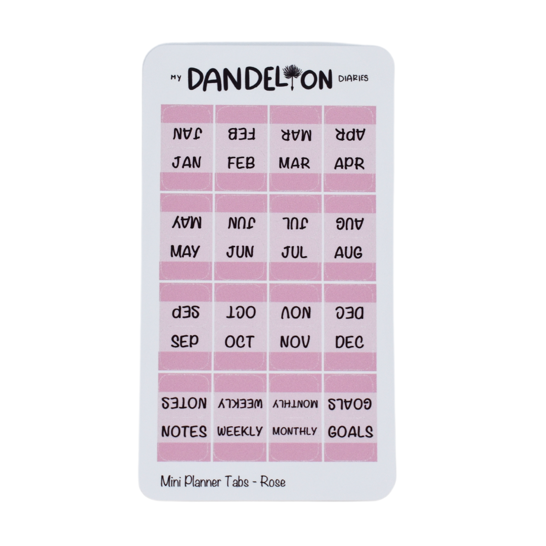 Mini Planner Tabs