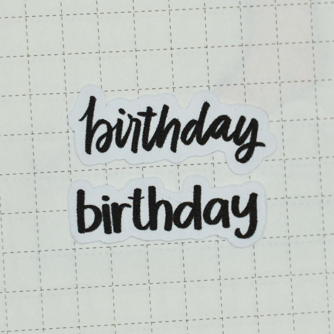 Birthday - Handlettering