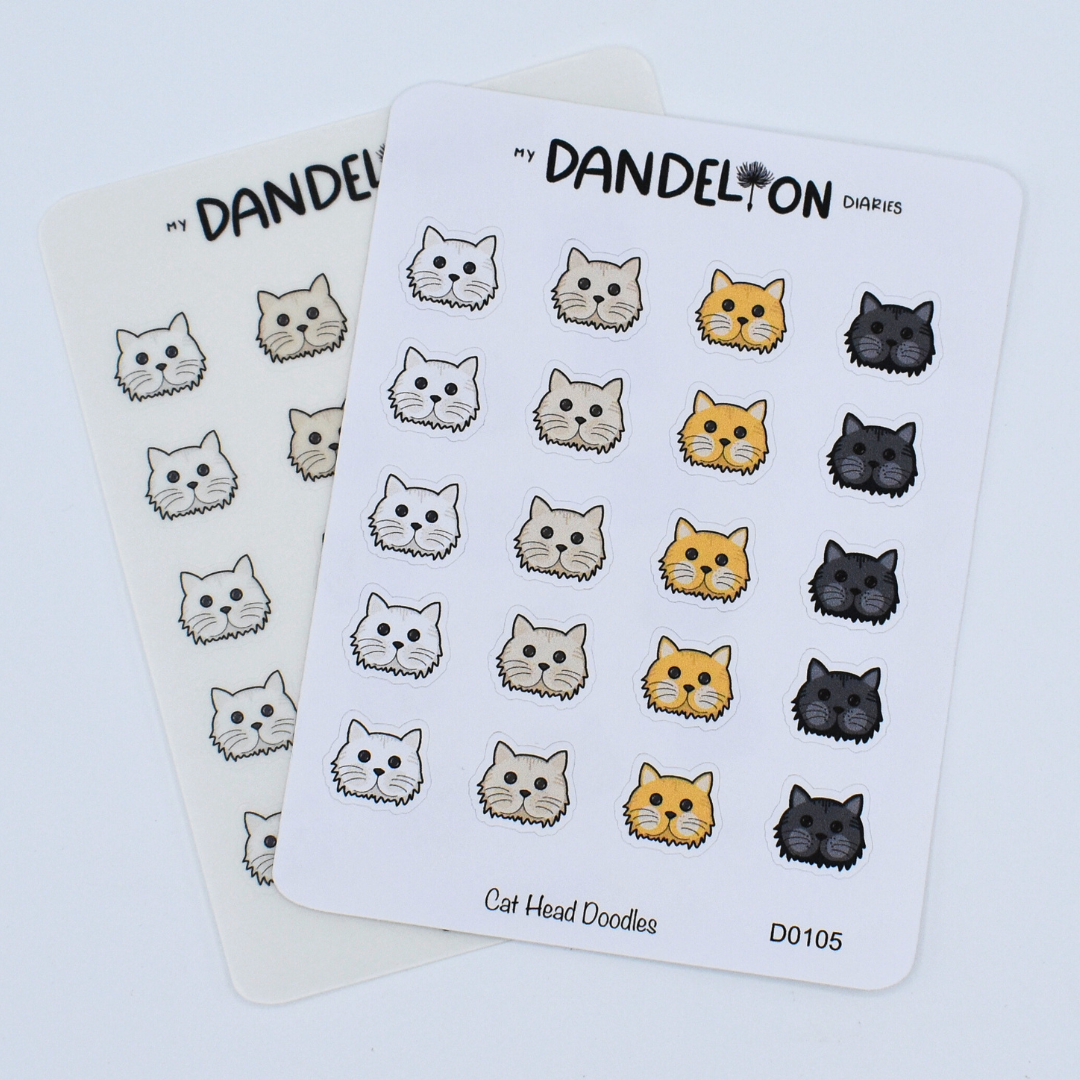 Cat Head Doodles