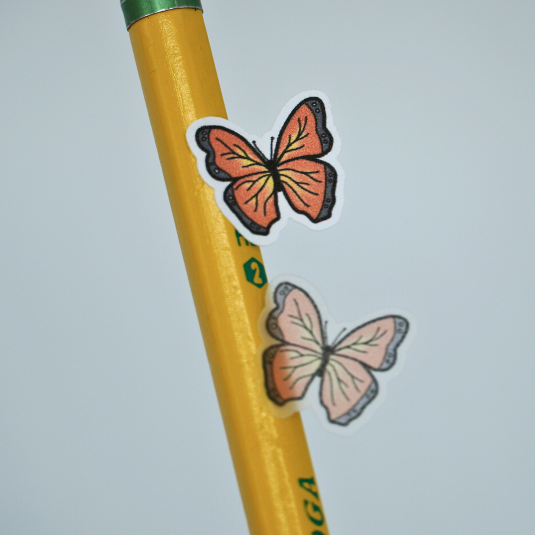 Bright Butterfly Doodles