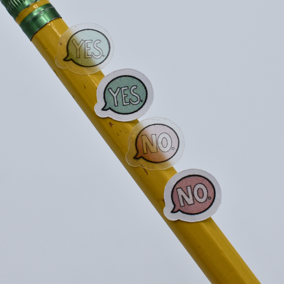 Yes or No Speech Bubbles
