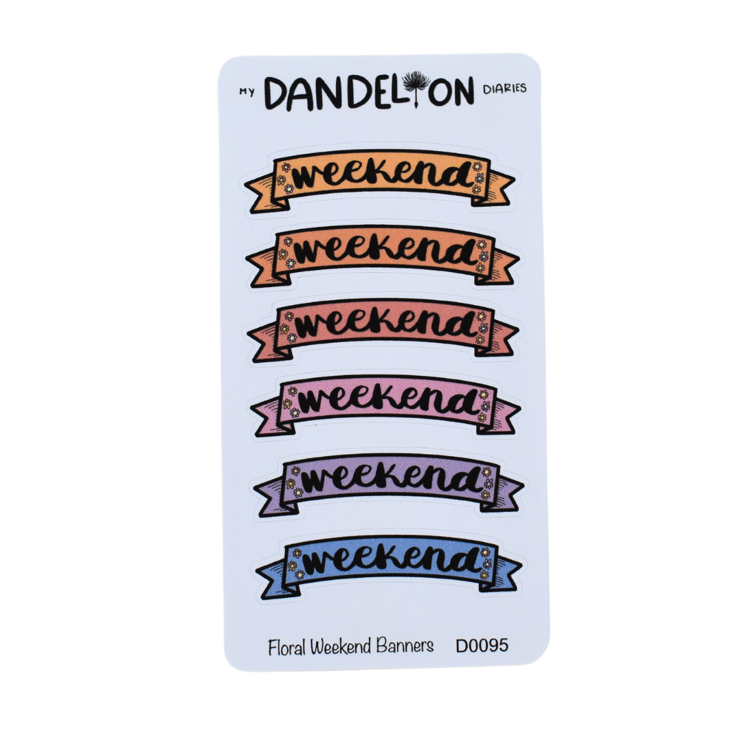 Floral Weekend Banners