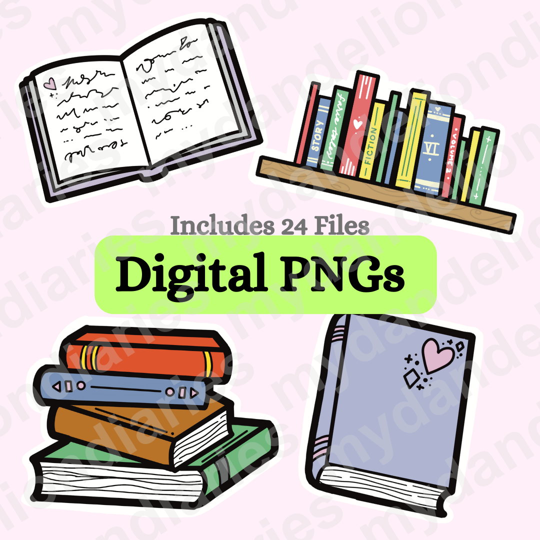 Book Doodles Bundle - Digital Files
