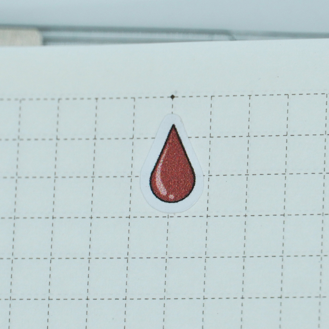 Red Droplet Icon Stickers