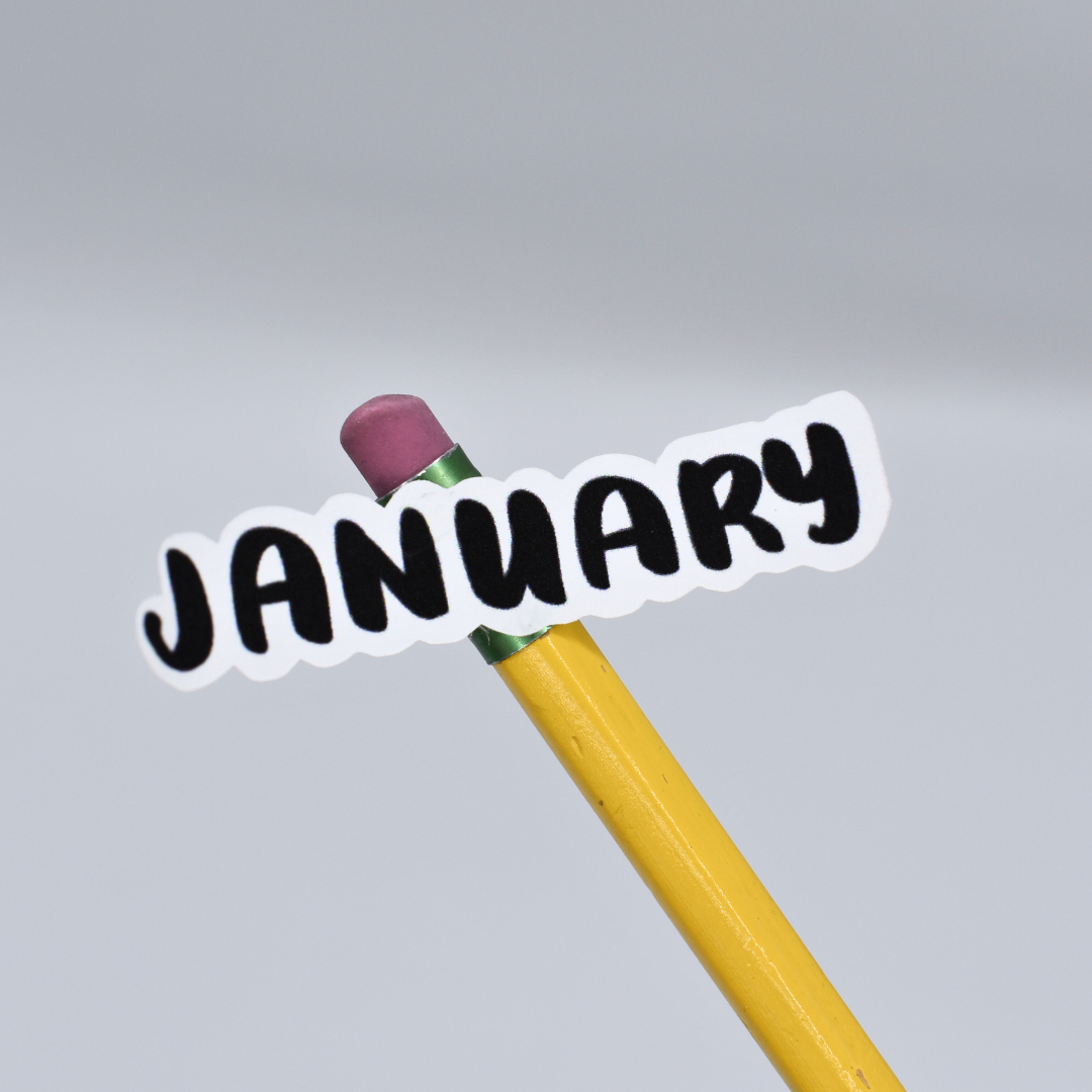 Bold Monthly Headers - Handlettering
