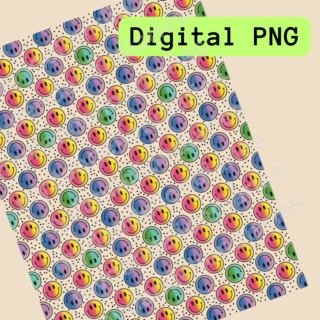 Rainbow Smilie - Digital File
