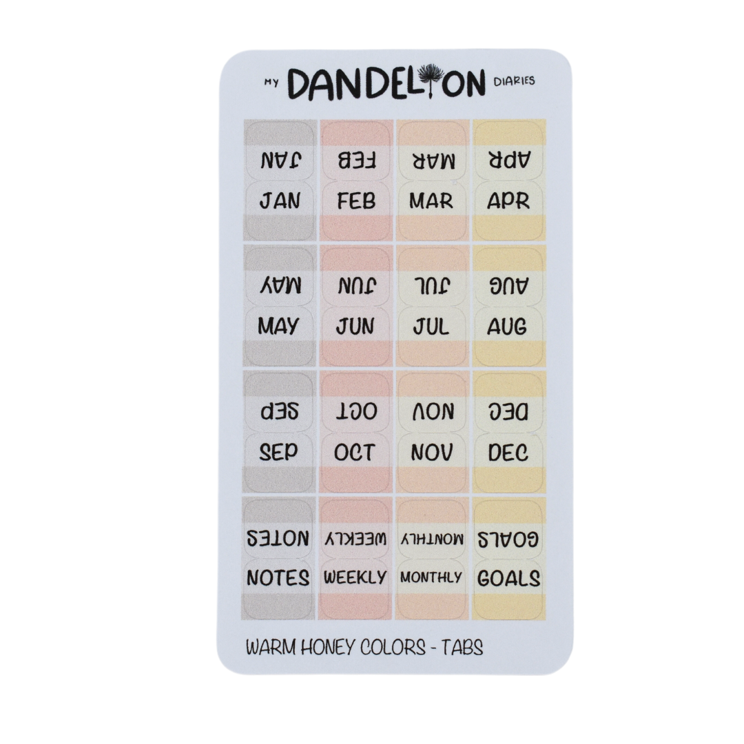 Mini Planner Tabs