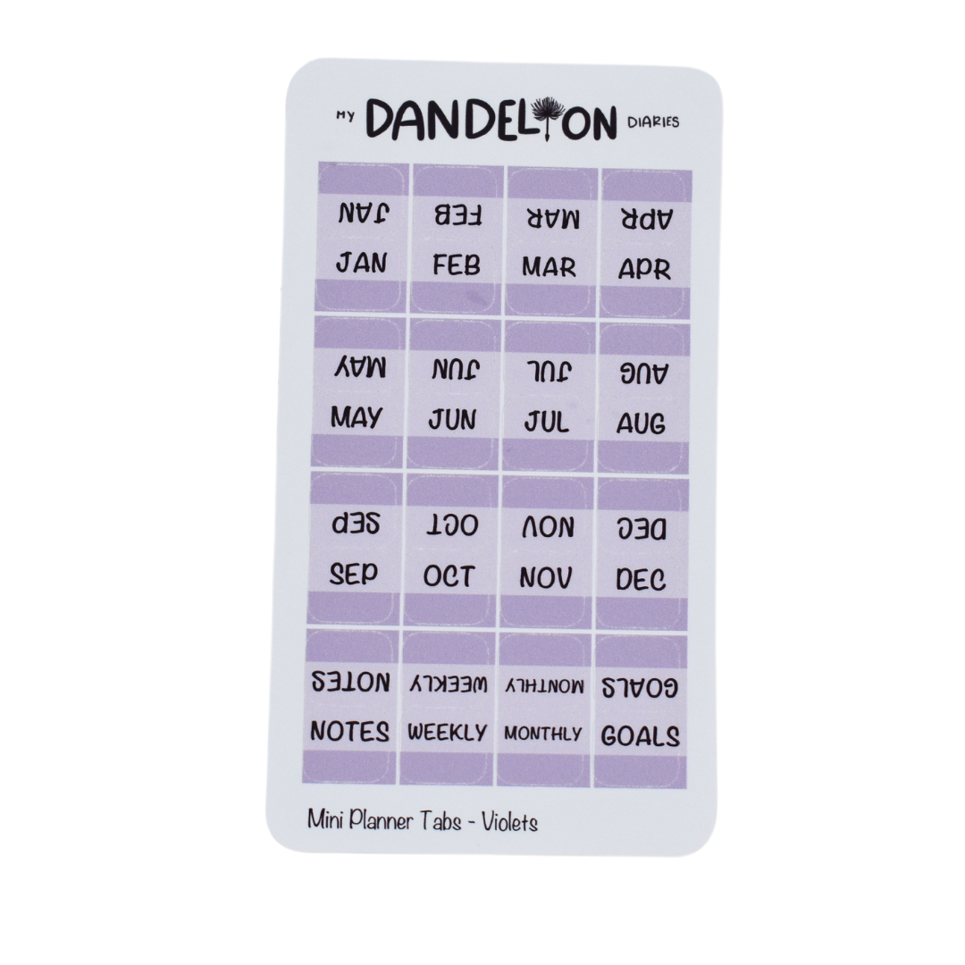 Mini Planner Tabs