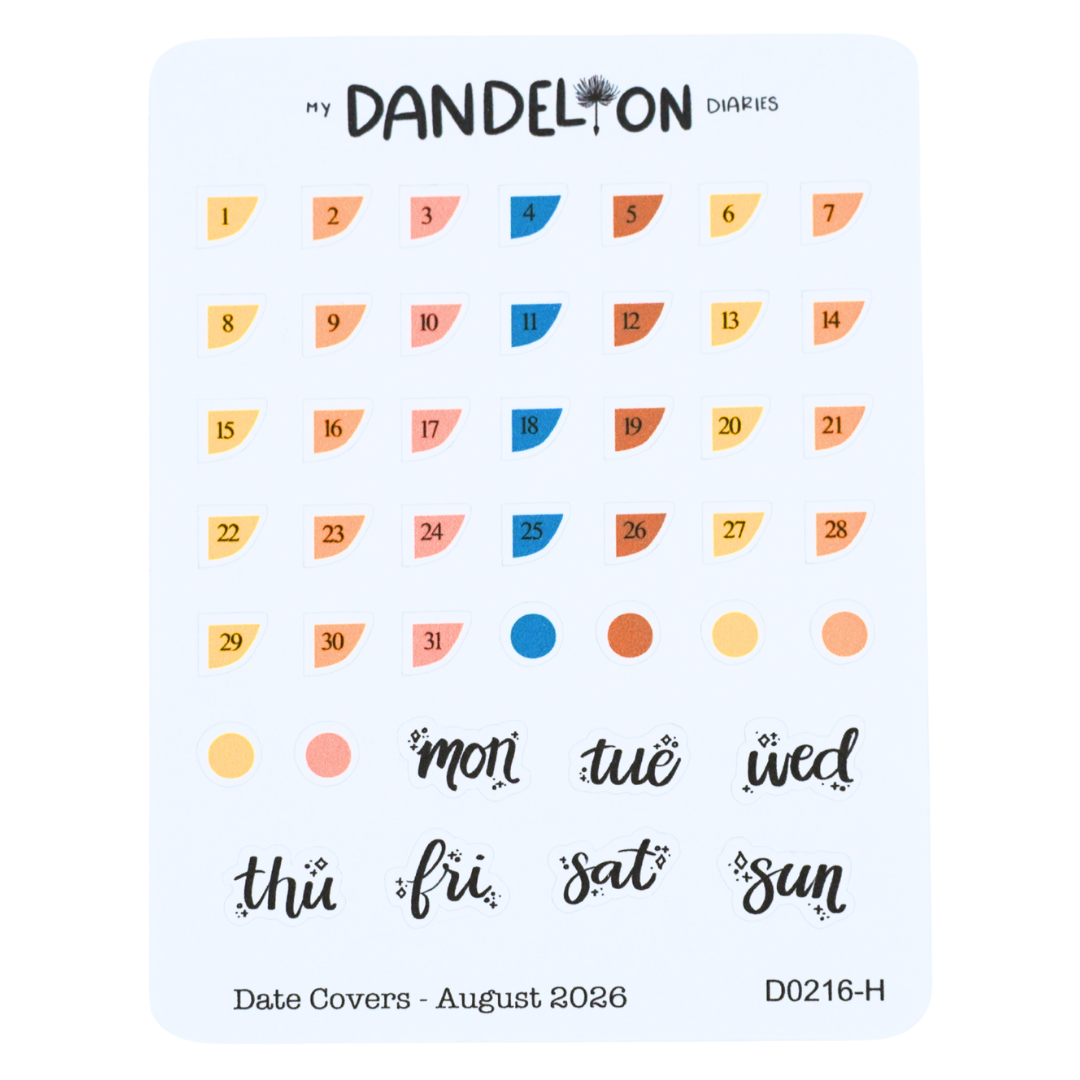Date Covers - 2026 Collection