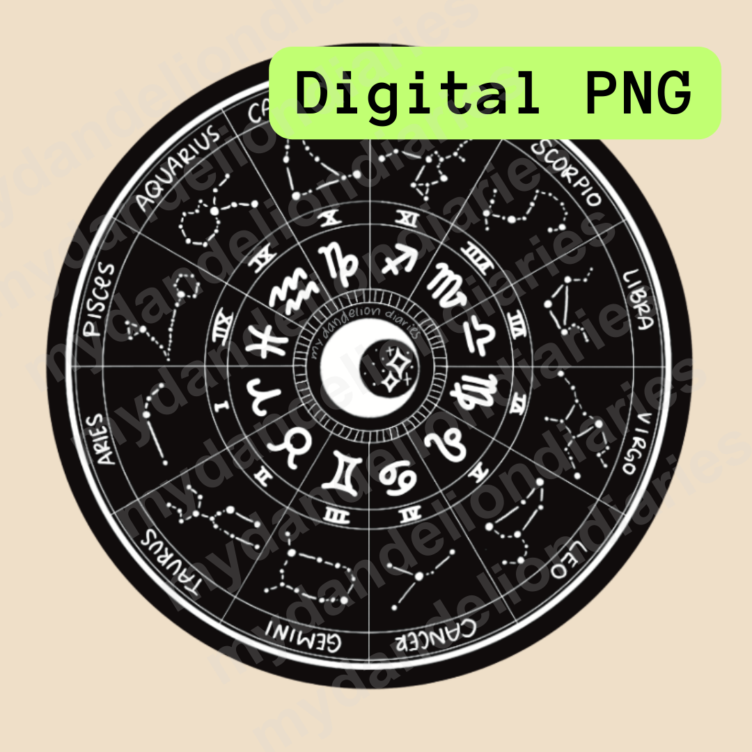 Zodiac Wheel - Digital Files