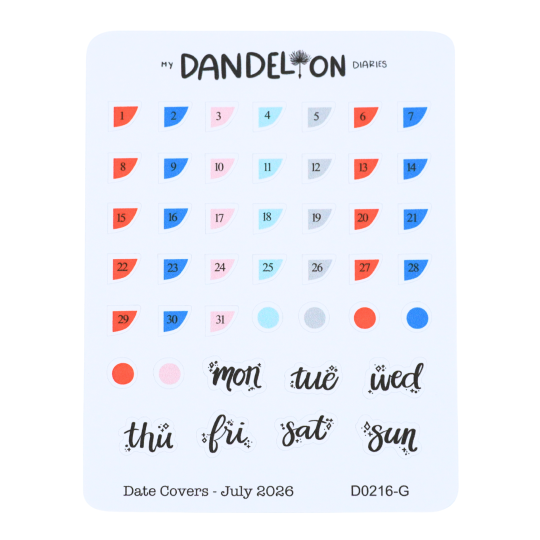 Date Covers - 2026 Collection