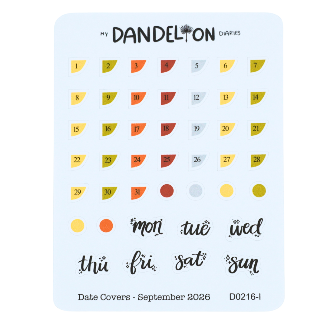 Date Covers - 2026 Collection