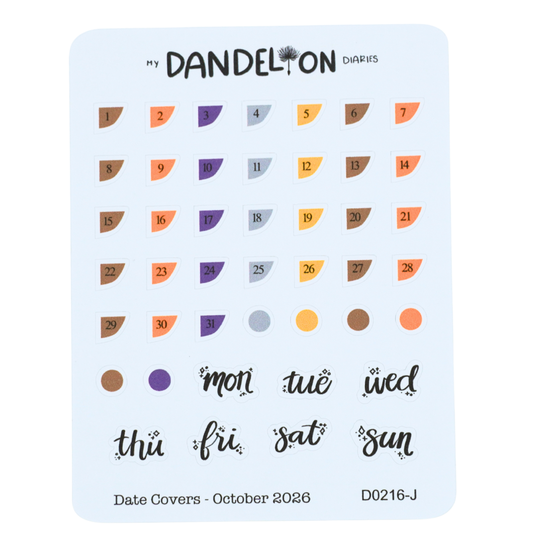 Date Covers - 2026 Collection