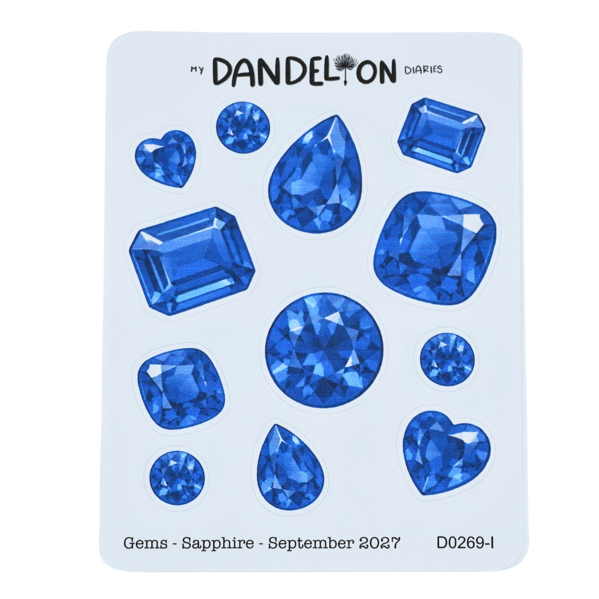Birth Gemstone Deco Sheets - 2027 Collection