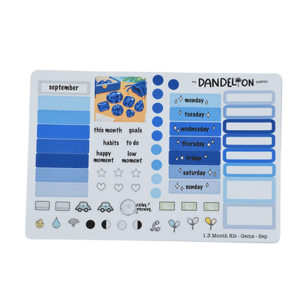 Birth Gemstones - 1.3" Monthly Sticker Kits (2027 Collection)