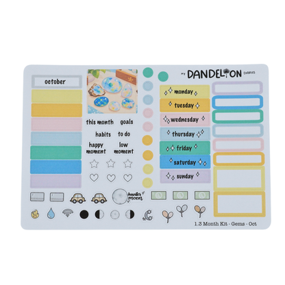 Birth Gemstones - 1.3" Monthly Sticker Kits (2027 Collection)