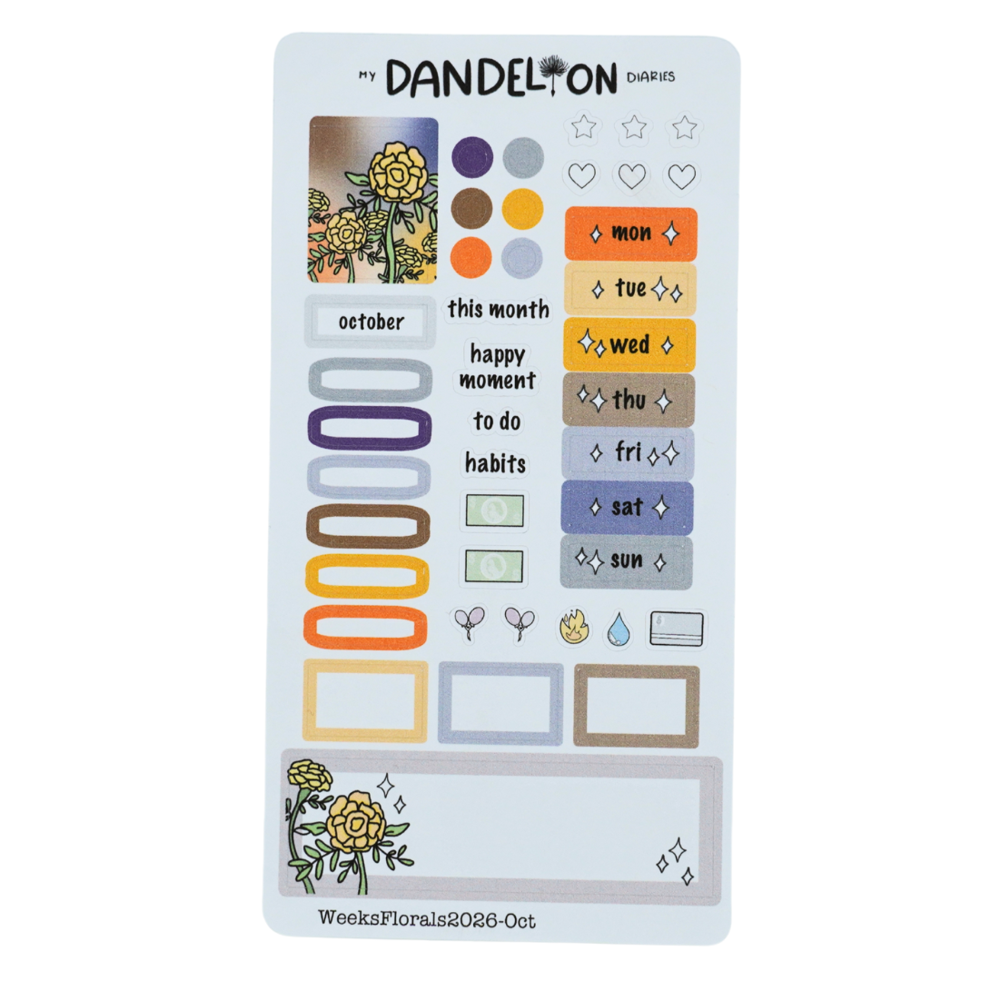 Floral Fantasy - Weeks Monthly Kits (2026 Collection)