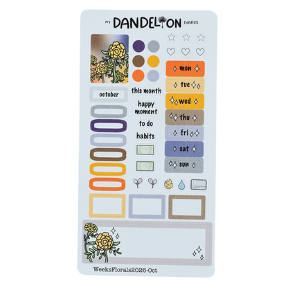 Floral Fantasy - Weeks Monthly Kits (2026 Collection)