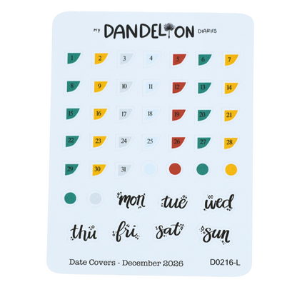 Date Covers - 2026 Collection