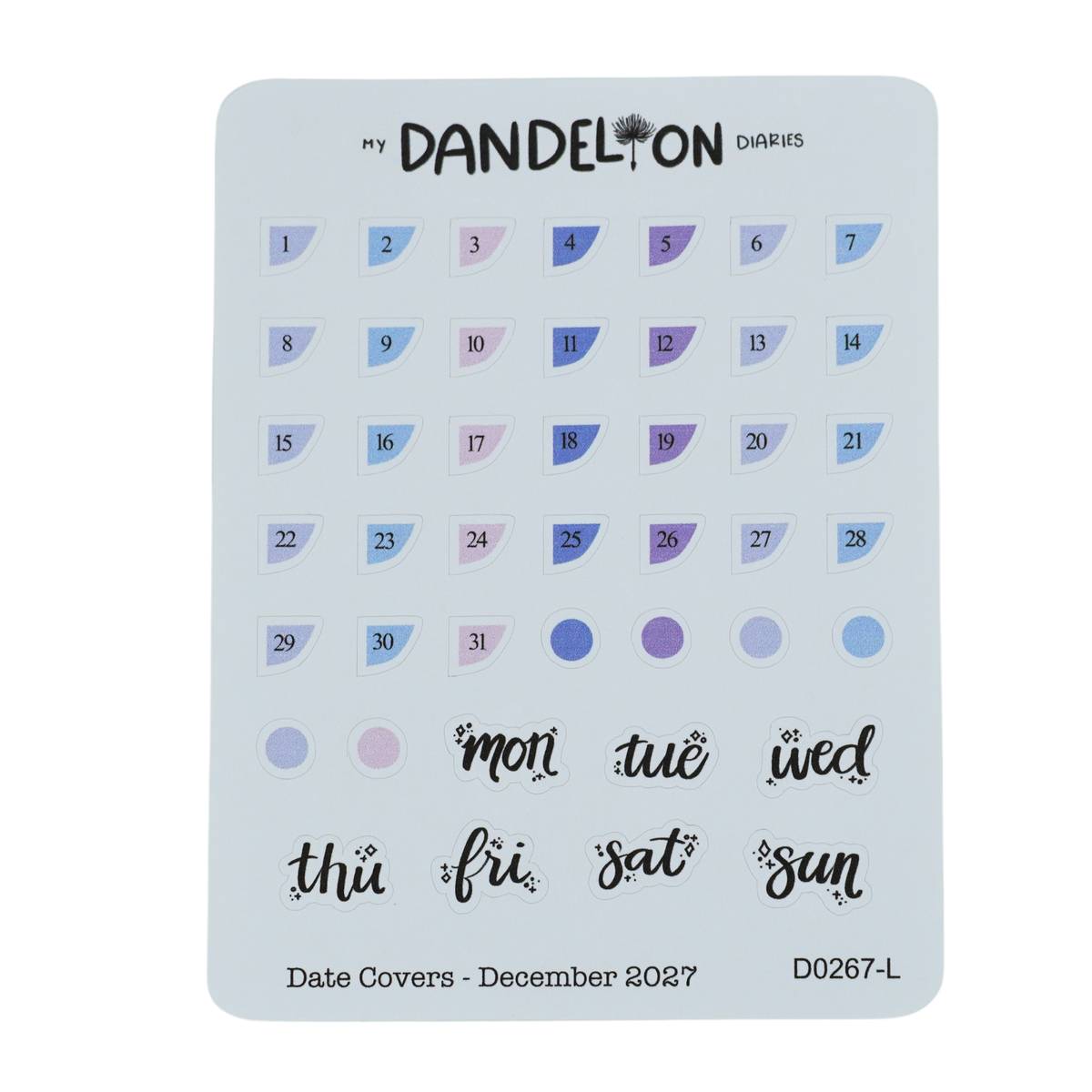 Date Covers - 2027 Collection