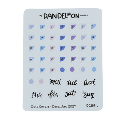 Date Covers - 2027 Collection