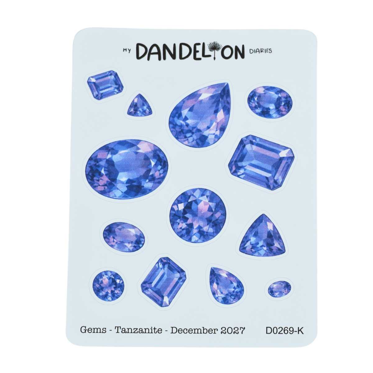 Birth Gemstone Deco Sheets - 2027 Collection