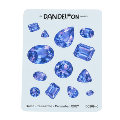 Birth Gemstone Deco Sheets - 2027 Collection