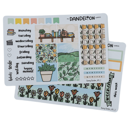 Sunny Garden A5 Sticker Kit