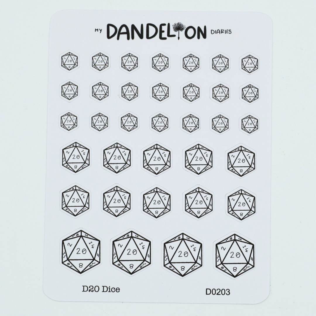 D20 Dice Doodles