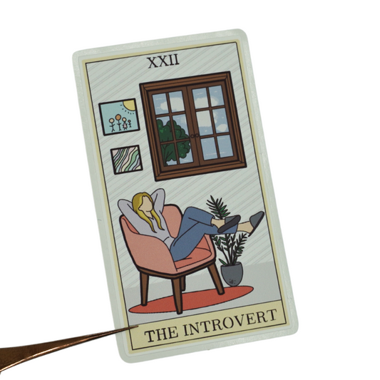 The Introvert Tarot Card Die Cut