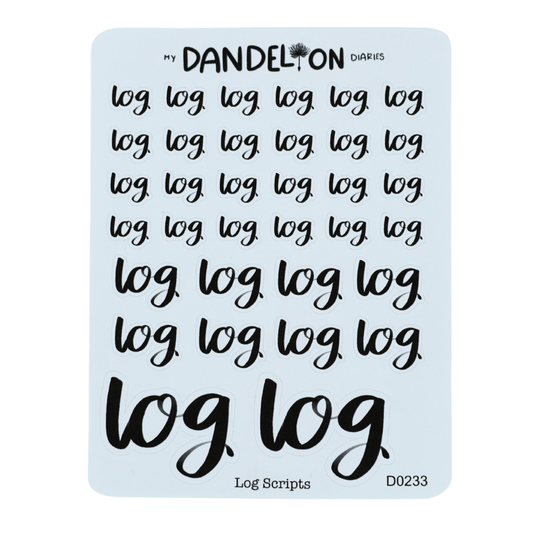 Log Scripts - Handwritting