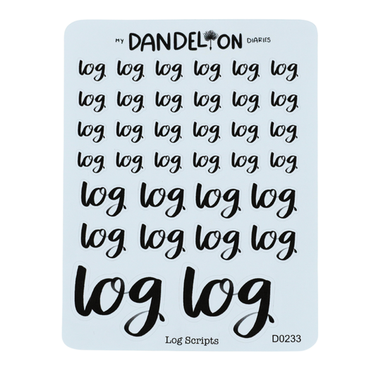Log Scripts - Handwritting