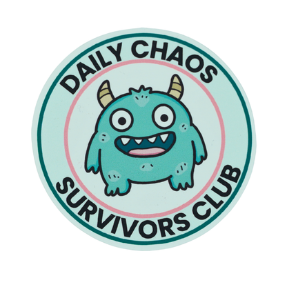 Daily Chaos Survivors Club Die Cut Vinyl Sticker