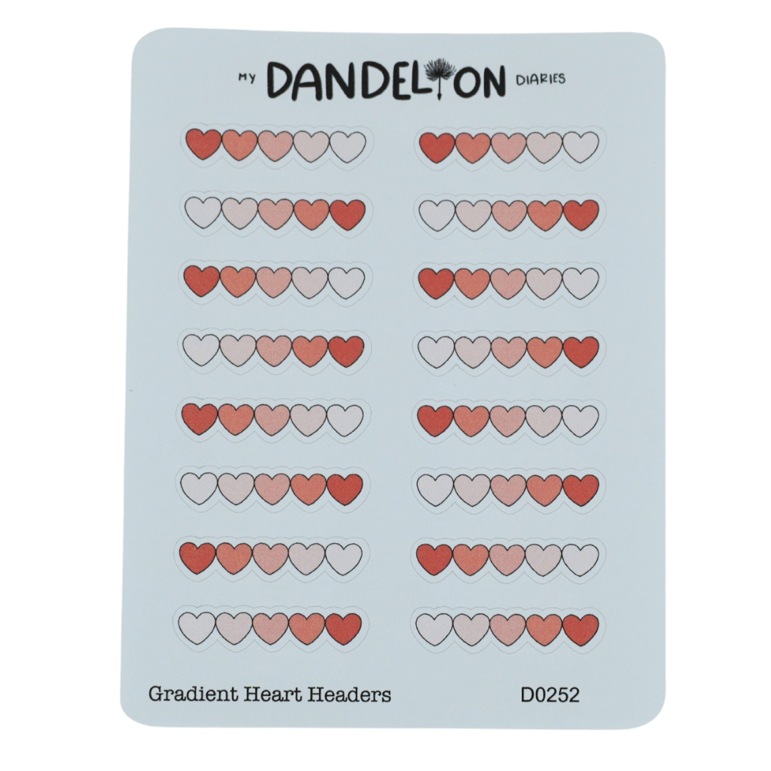Gradient Heart Headers