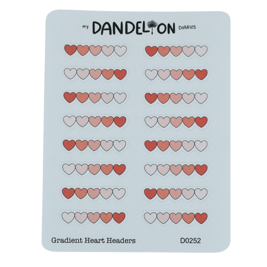 Gradient Heart Headers