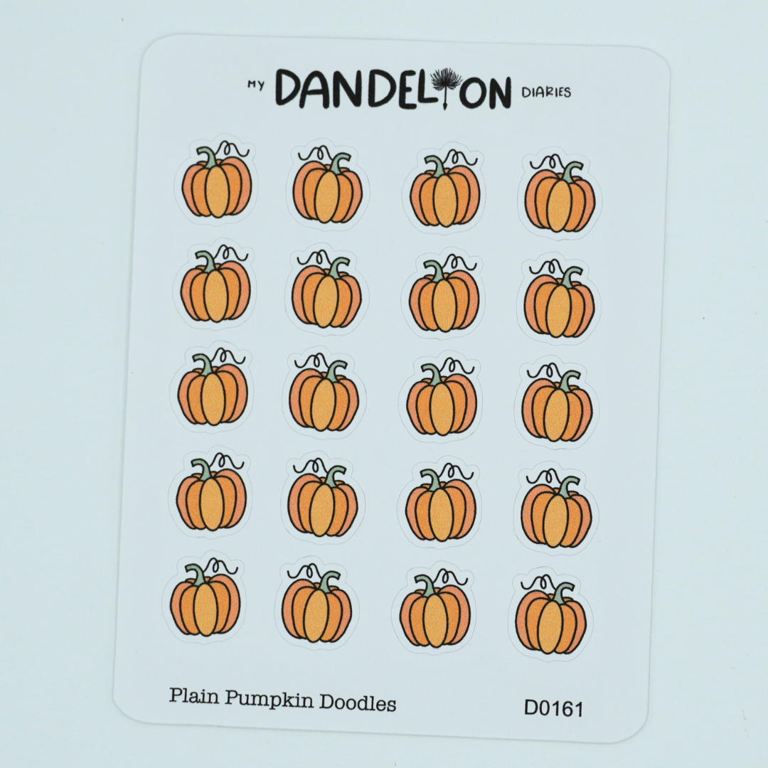 Plain Pumpkin Doodles