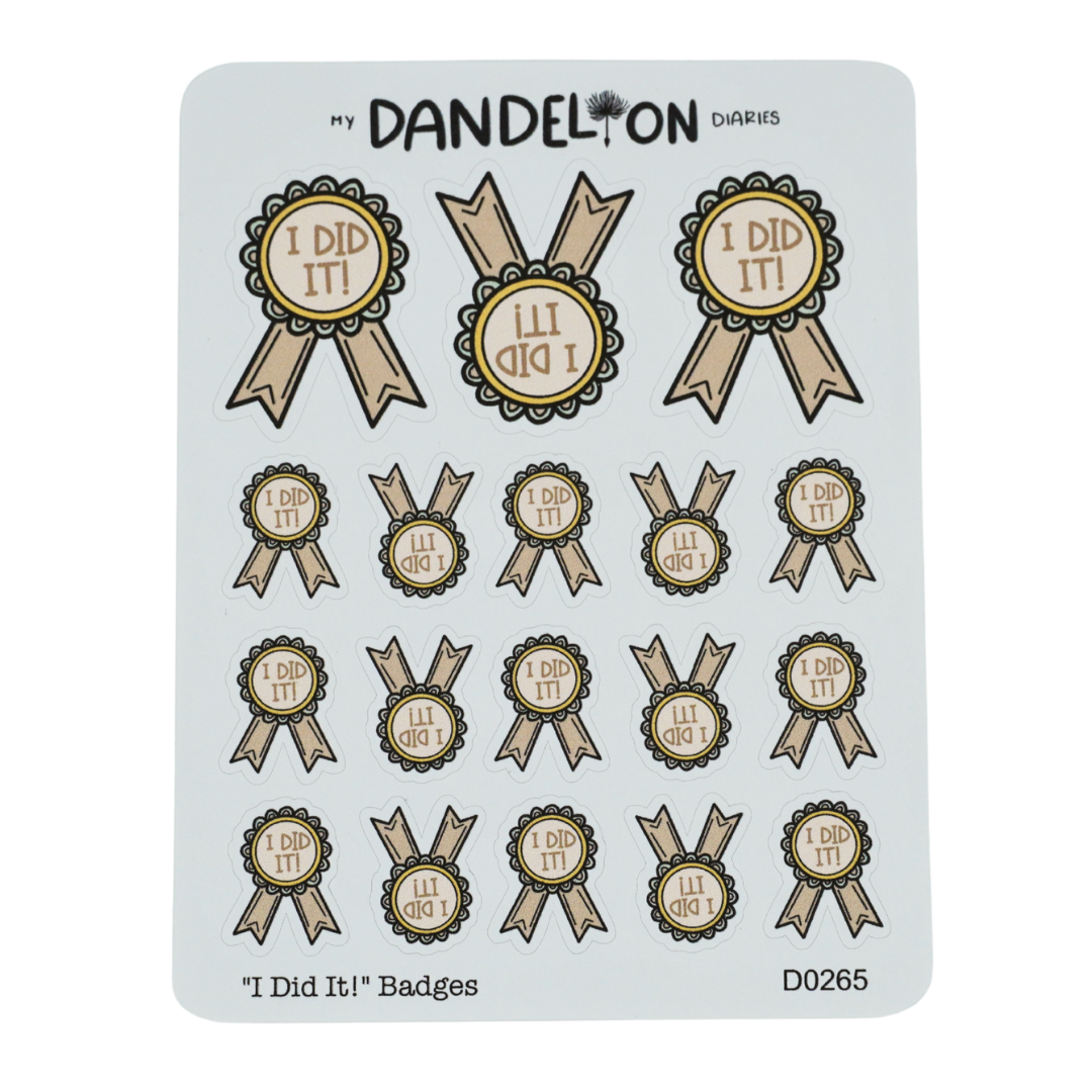 "I Did It" Badges