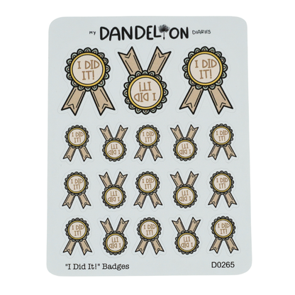 "I Did It" Badges