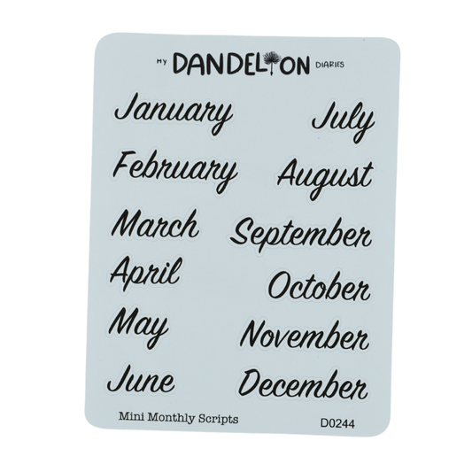 Mini Monthly Scripts